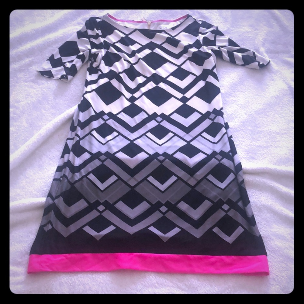 Eliza J pink black ombré dress size 2